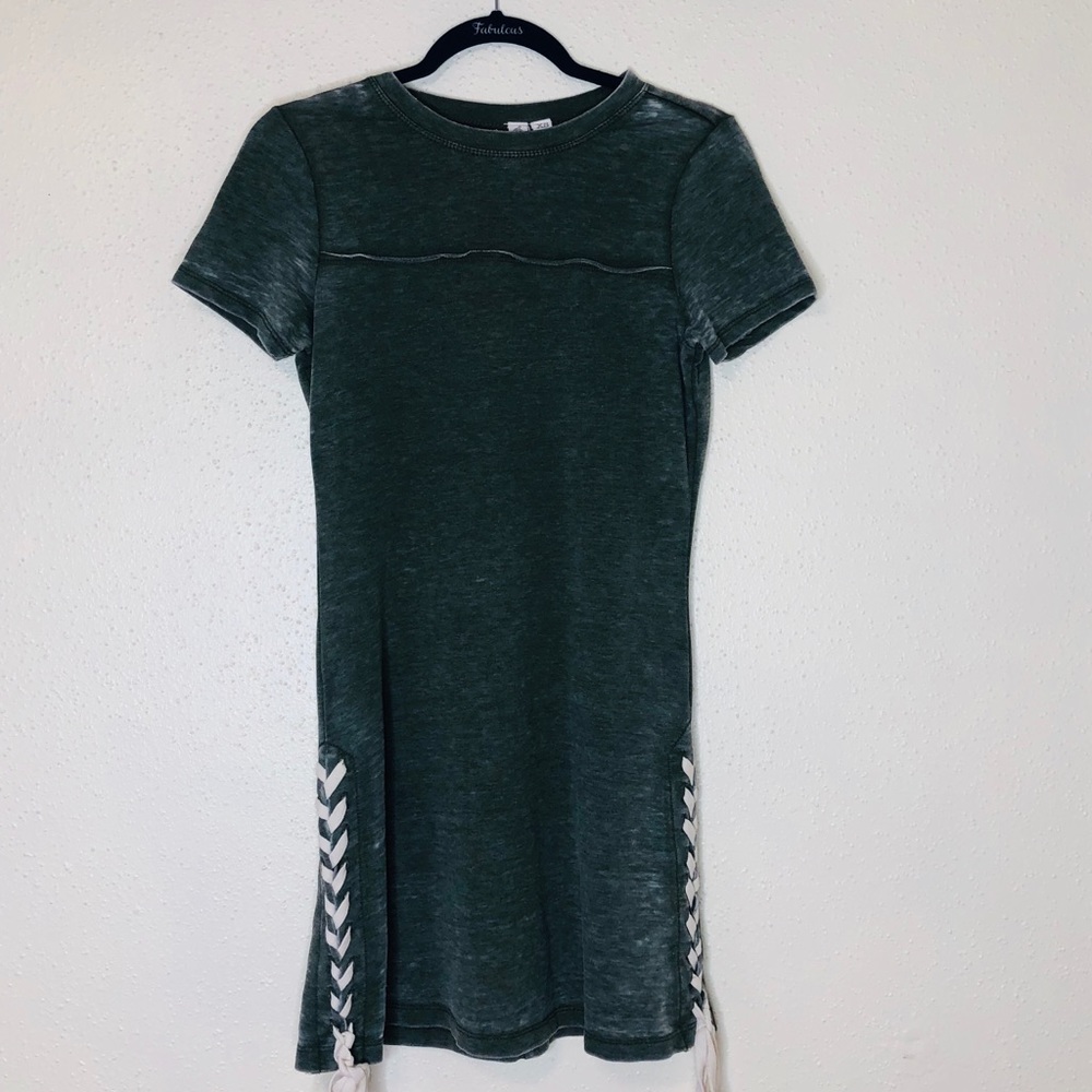 Others Follow Green T-Shirt Dress